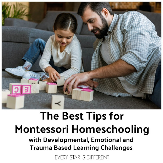 The Best Tips for Montessori Homeschooling Children with Developmental, Emotional, and Trauma Based Learning Challenges