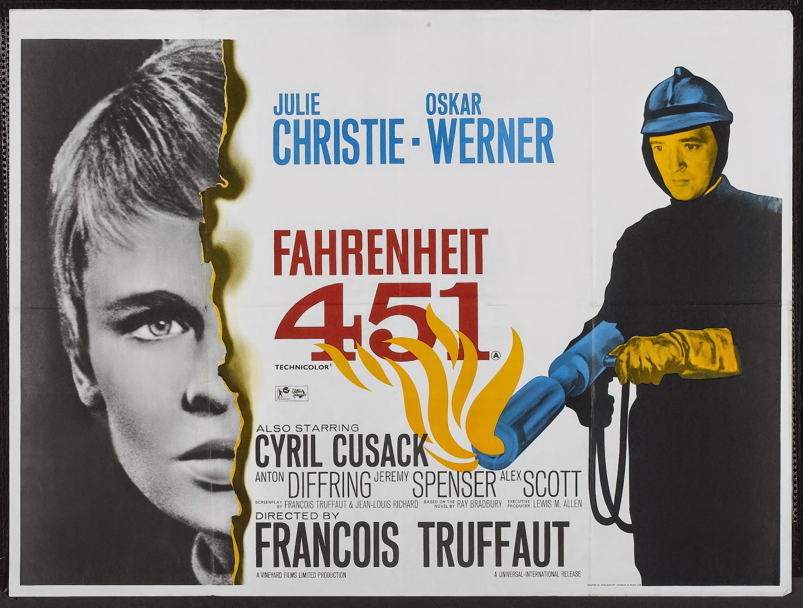  Fahrenheit 451 [Blu-ray] : Oskar Werner, Julie