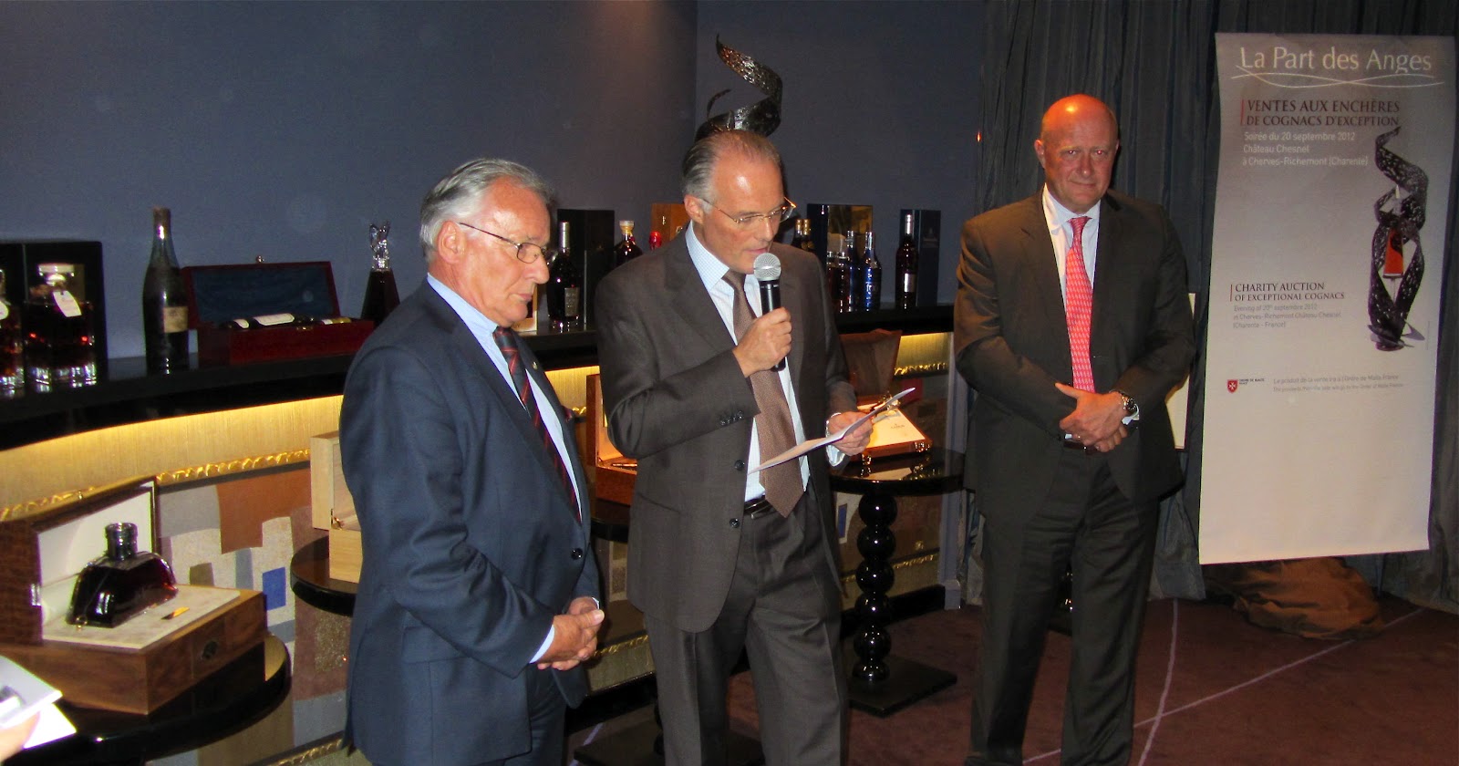 SENS ET LE DIRE "LA PART DES ANGES" VENTE AUX ENCHÈRES DE COGNACS D