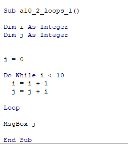Code Cupboard: VBA - While loops