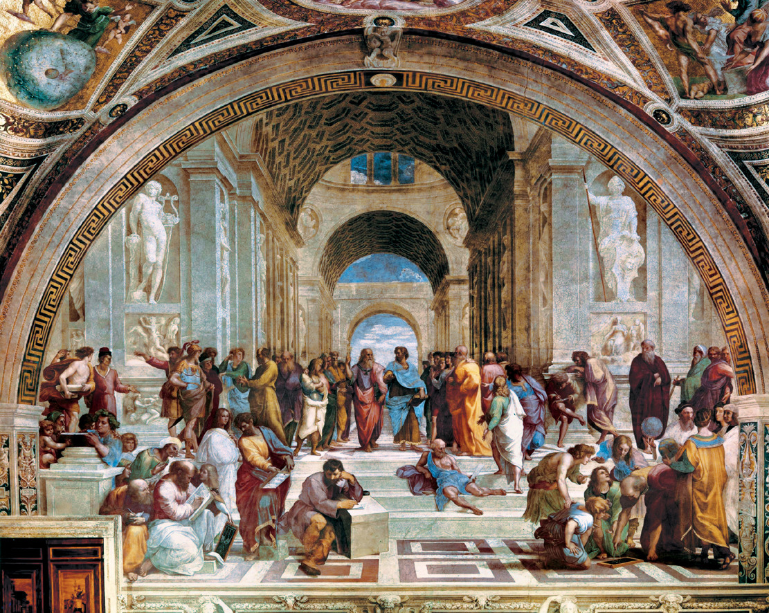 Arte semplice e poi La scuola di Atene meraviglioso affresco di Raffaello Sanzio Arte semplice e poi La scuola di Atene meraviglioso affresco di Raffaello Sanzio