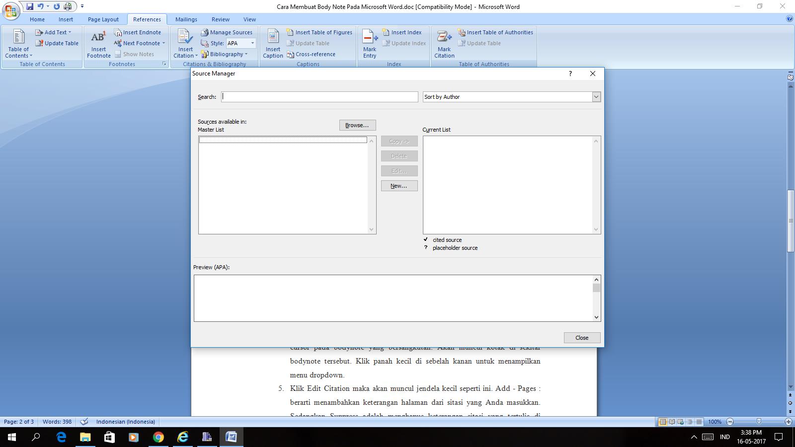 Cara Membuat Body Note