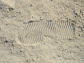 neil armstrong foot prints moon