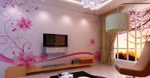 Lastest Home Designs: Wall Paint Design For Drawing room