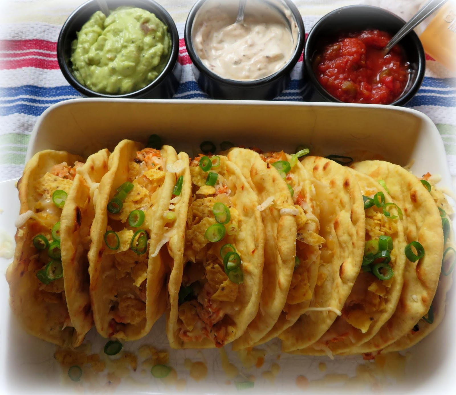 The English Kitchen Chipotle Lime Chicken Flatbread Tacos