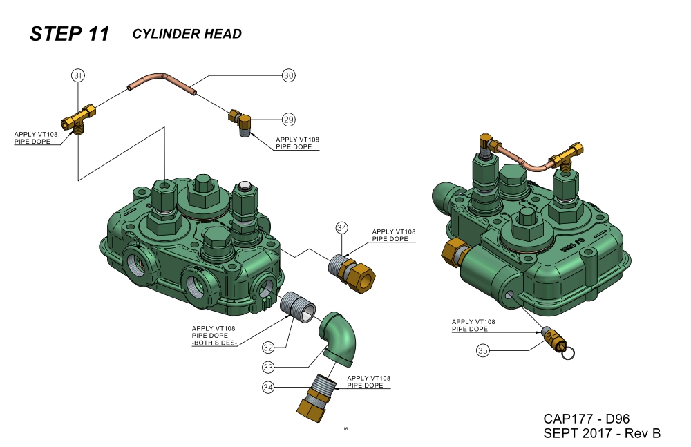 AIR COMPRESSOR SALES AND SERVICE CURTIS D96A PARTS, CURTIS D96 PUMP