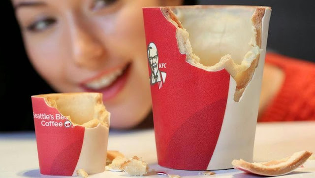 Drink Coffee And Then Eat The Cup, KFC Makes It Possible