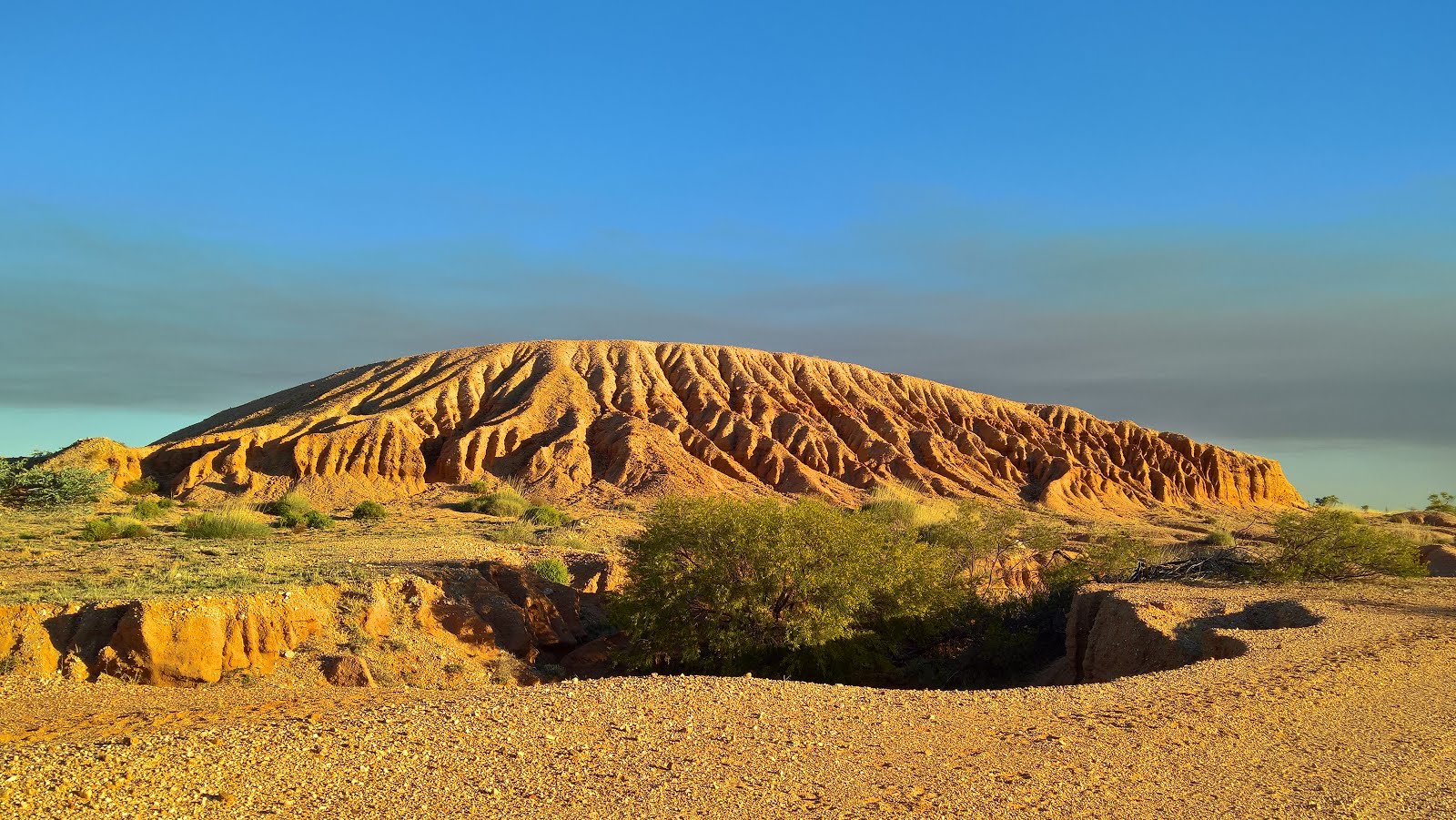 Deserted mine mound