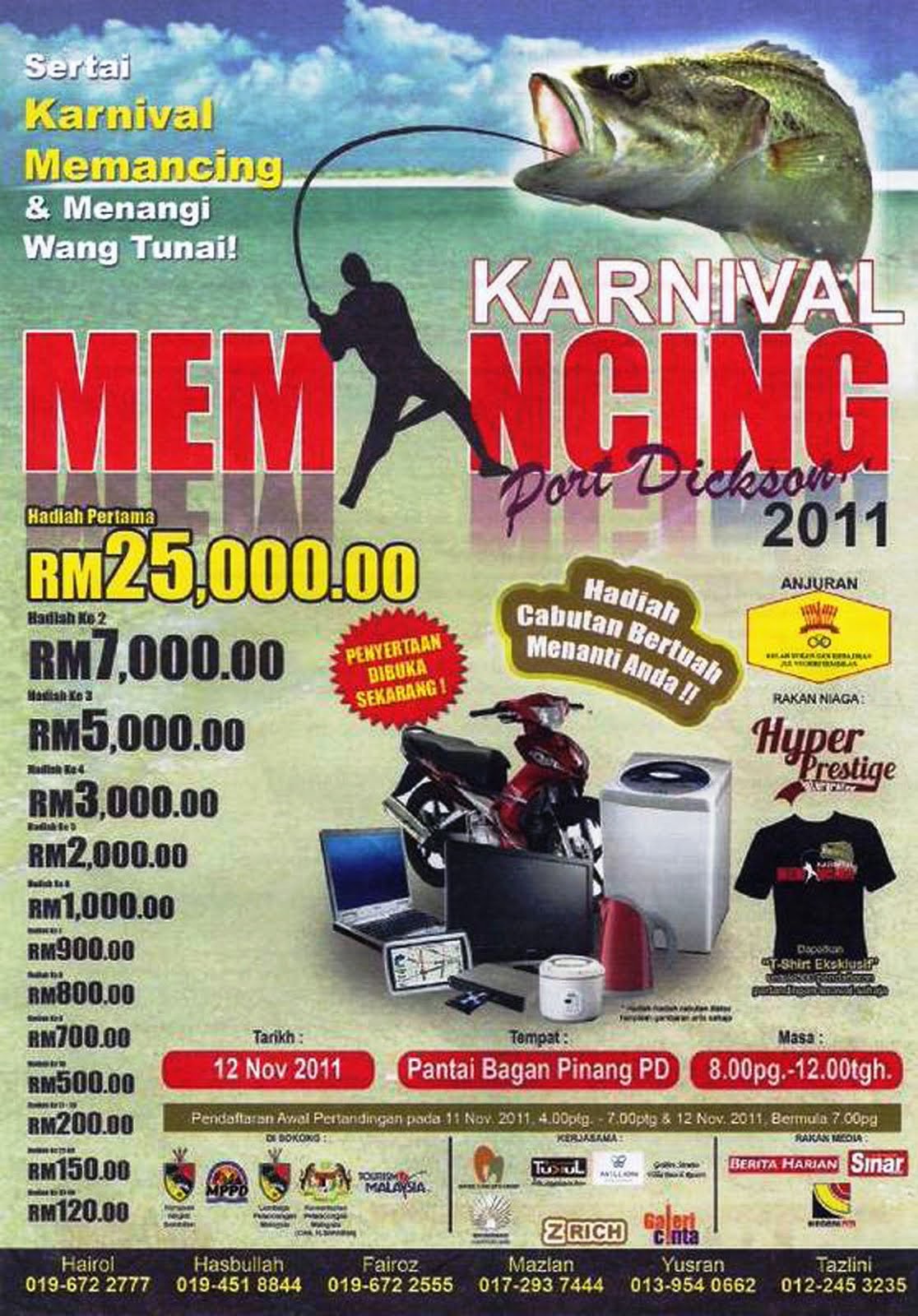 JoranPancing: RM25,000 menanti juara Karnival Memancing 