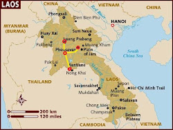 Laos Route Map
