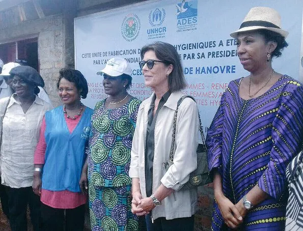 Princess Caroline of Hannover visited Congo in order to visit programs supported by Amade Mondiale and to start Respect to the Women program