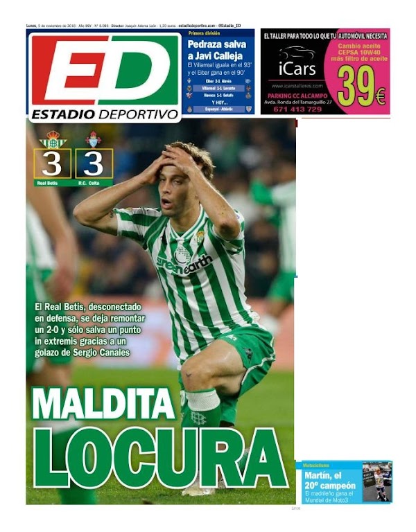 Betis, Estadio Deportivo: "Maldita locura" Betis, Estadio Deportivo: "Maldita locura"