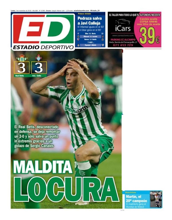 Betis, Estadio Deportivo: "Maldita locura"