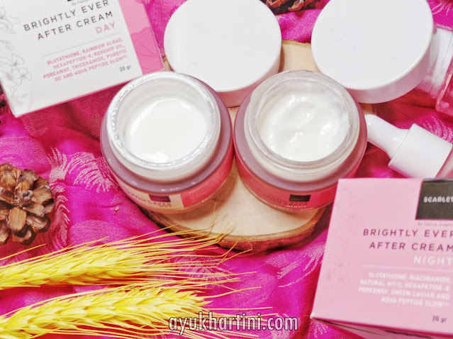 Review Scareltt Brightly Ever After Day and Night Cream