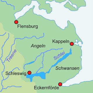 Angul (modern Almanya'daki Angeln) bölgesi