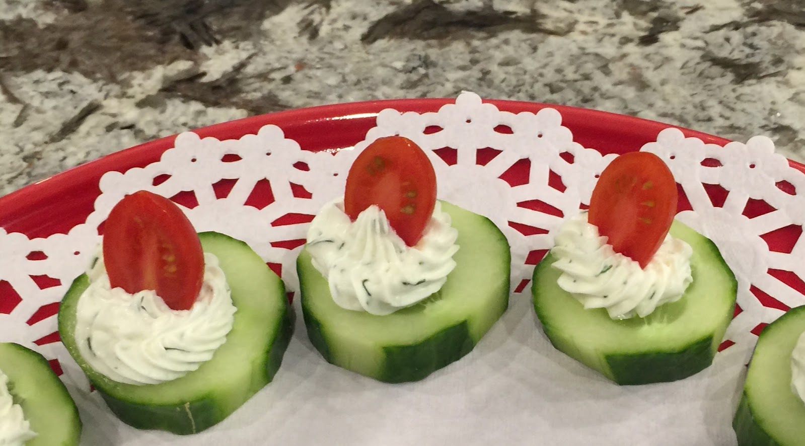 Sugar Spice and Spilled Milk Cucumber Cream Cheese Appetizers