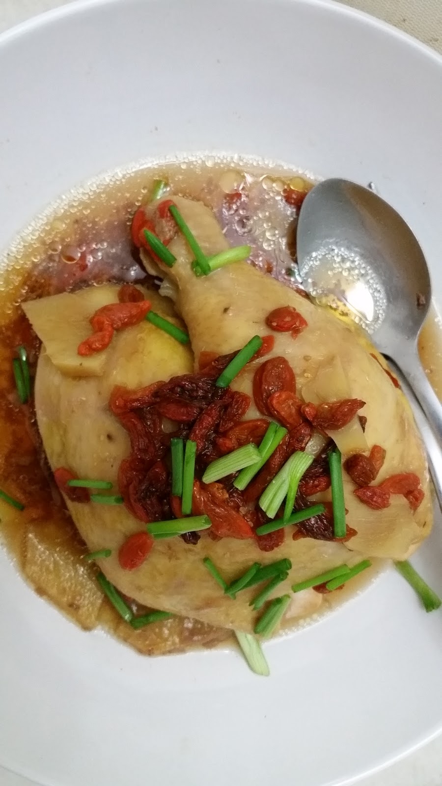 Rose' World Weekend Menu 79 Steamed chicken thigh