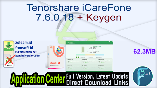 Tenorshare iCareFone 7.6.0.18 + Keygen_ ZcTeam.id