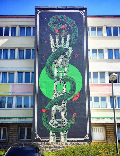 Urban Art By Smithe And Seher From Mexico For Bien Urbain Festival In France. 5