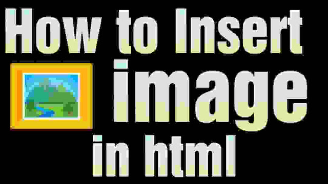 how to insert an image in html