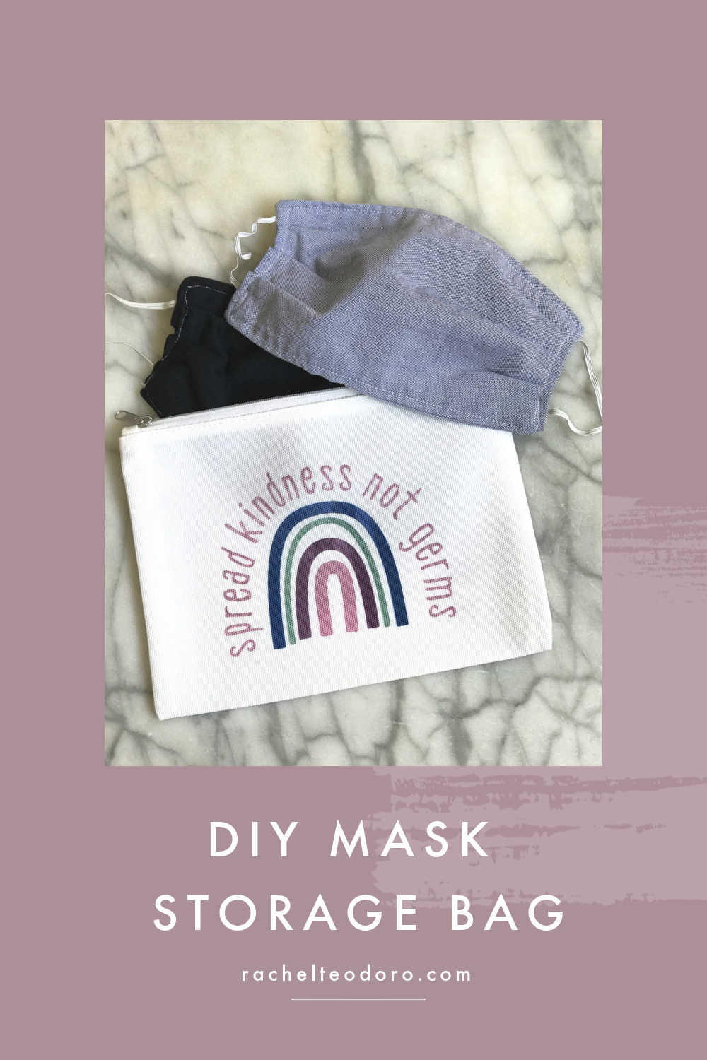 DIY face mask storage bag