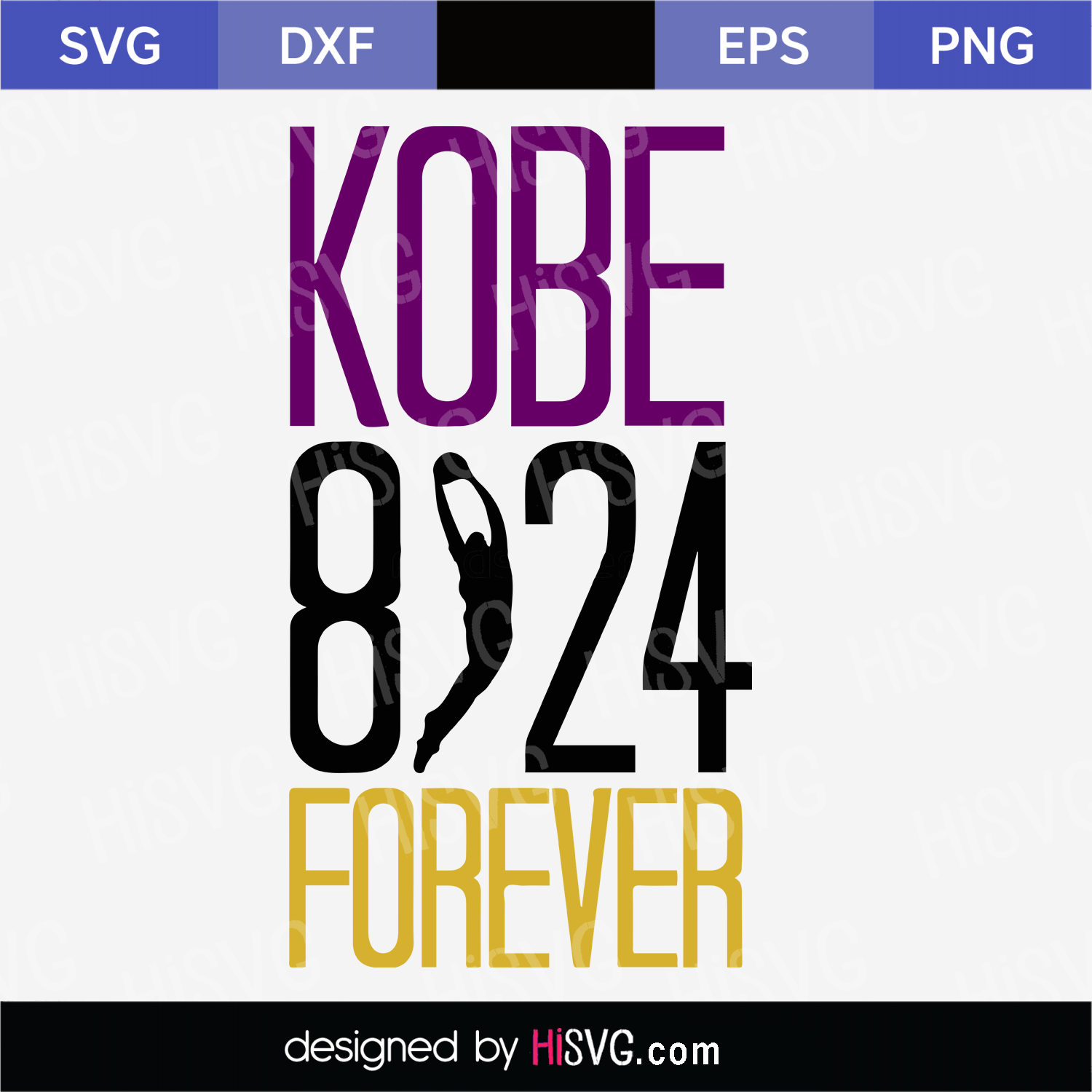 Kobe Bryant 24 8 Svg Png Jpg Download Autograph Los Angeles Lakers Basketball Player Silhouette Graphic Vector Cameo Files Court Signature Hi Svg