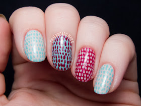 Simple scaled nail art tutorial by @chalkboardnails