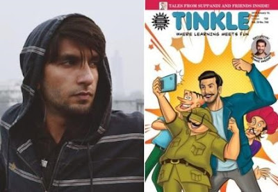 @InstaMag - Ranveer Singh finds himself sharing cover with Suppnadi and Shikari Shambu on Tinkle Magazine. @instamag.in-simmba-suppandi-and-shikari-shambu-features-on-twinkle-cover