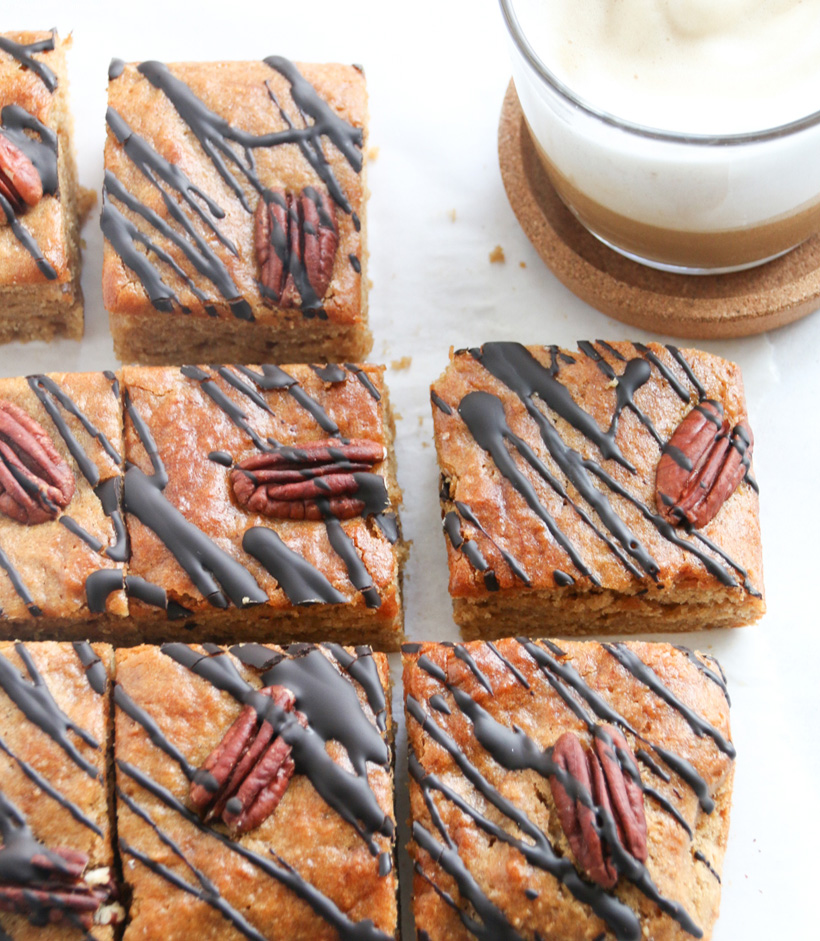 Bananen Tahini Blondies