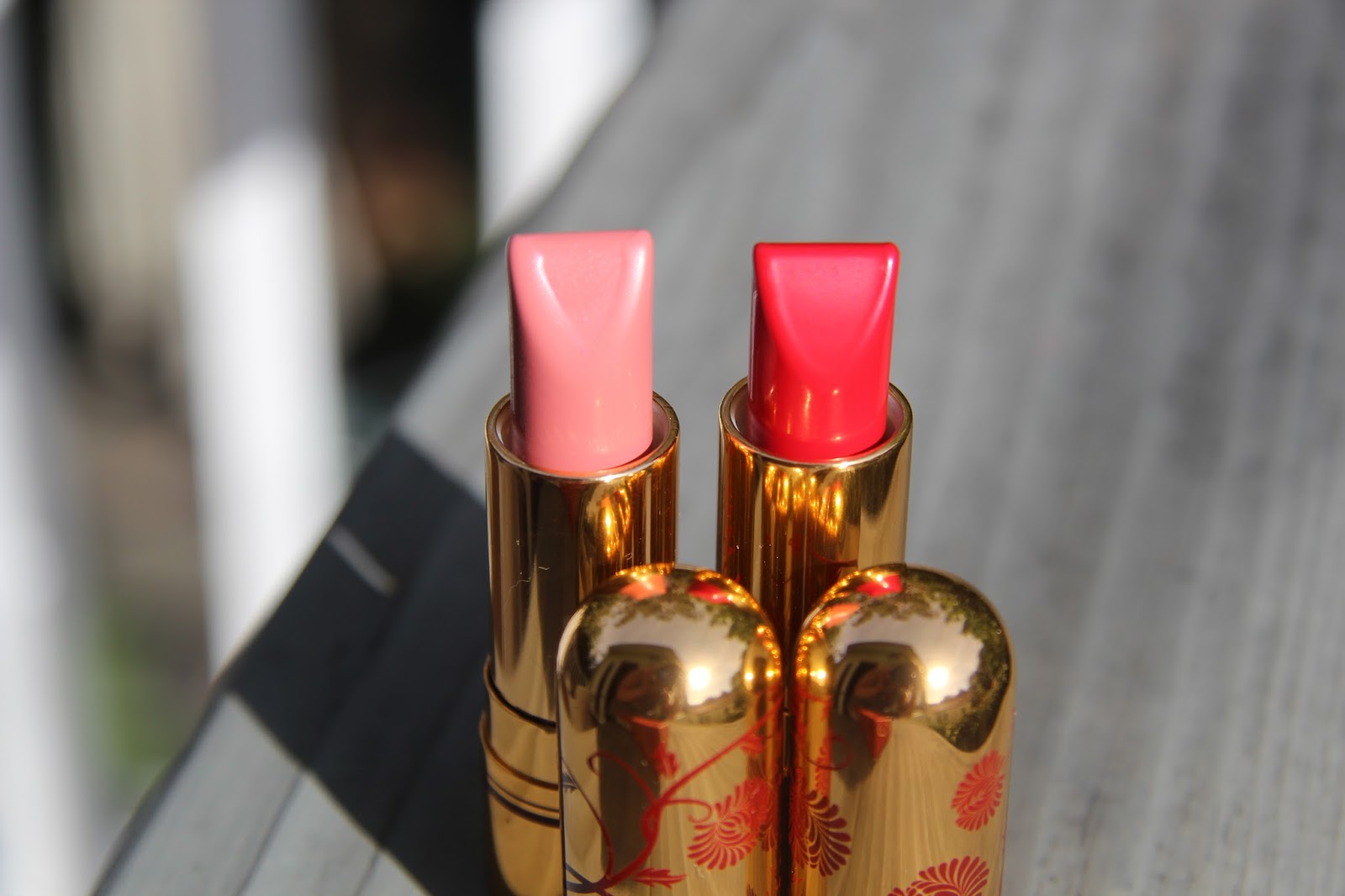 meganscribbles Besame Lipstick in Victory Red and Portrait Pink Review