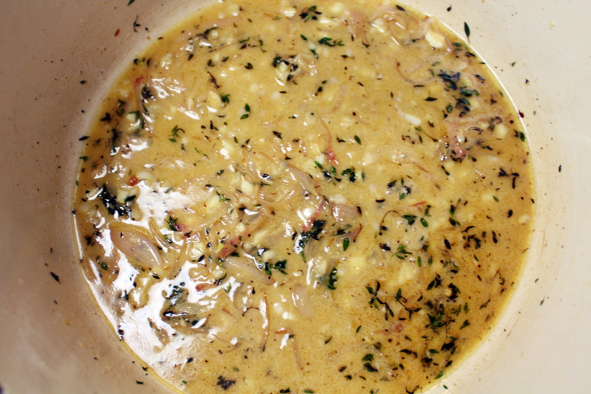 An apple a day! (Beer Braised Chicken Thighs With Apples and Greens