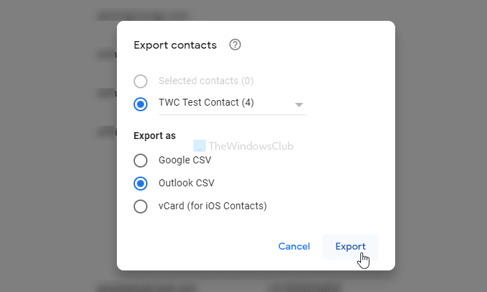 Cómo importar contactos de Gmail a Outlook