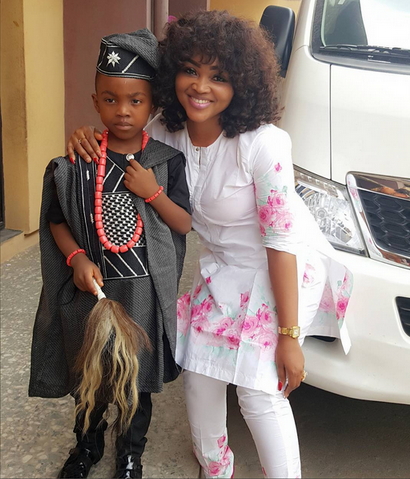 mercy aigbe son