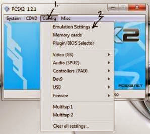 konfigurasi atau cara setting emulator ps2 pcsx2
