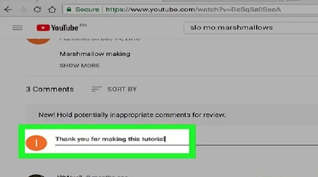 Cara Komentar di Youtube