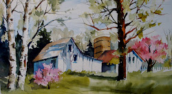 spring watercolor paintings landscape landscapes easy lacey watercolorist kathy rathburn los demo