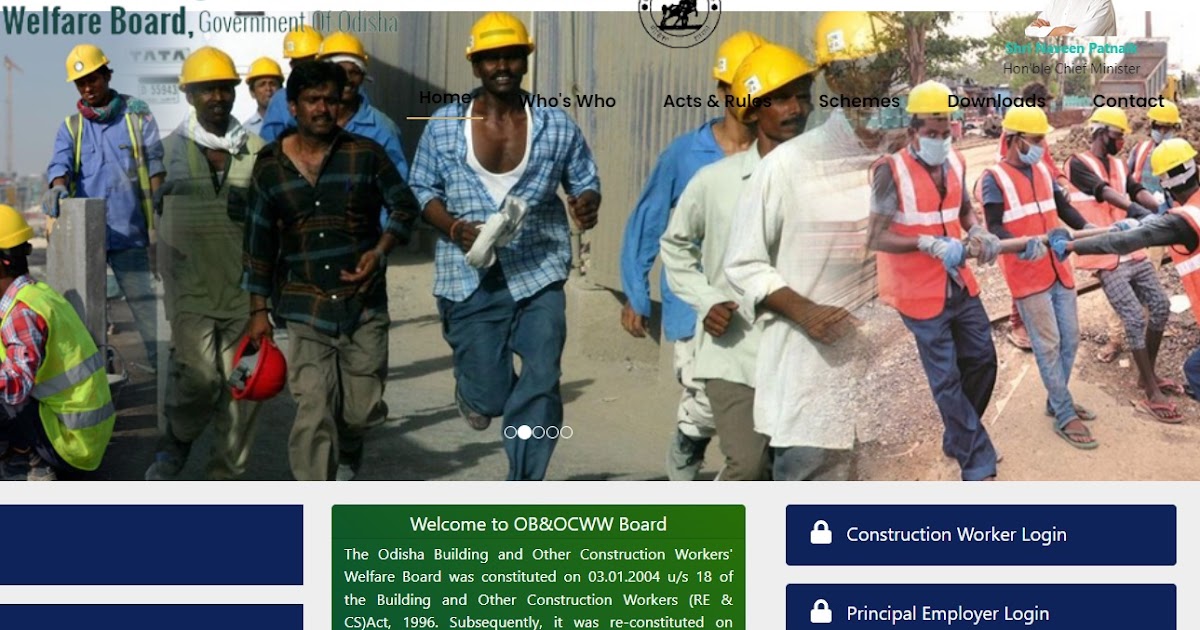 Nirman Shramik Odisha Gov In Portal Schemes List 2023 Odisha