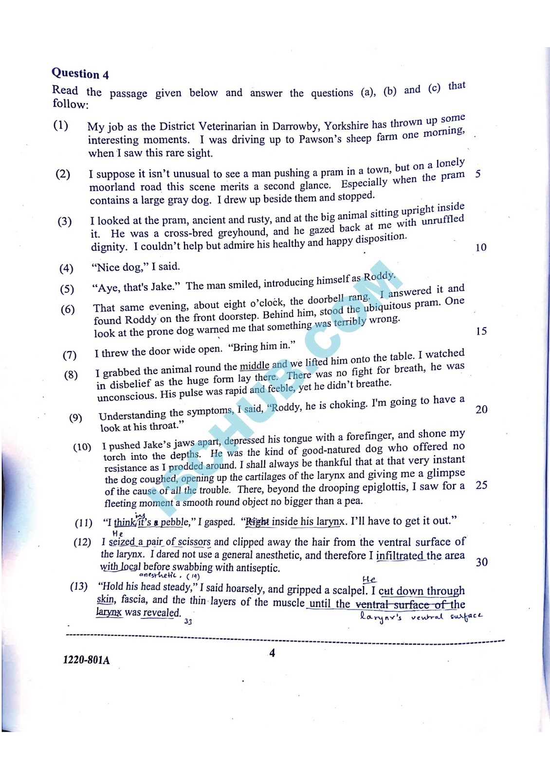 Isc English Language Paper 1 2020 Board Exam Question Class 12 Icse 10