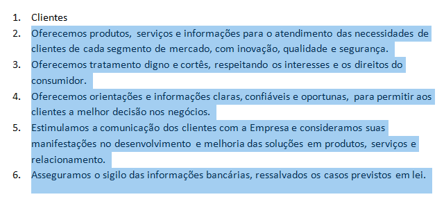 lista numerada
