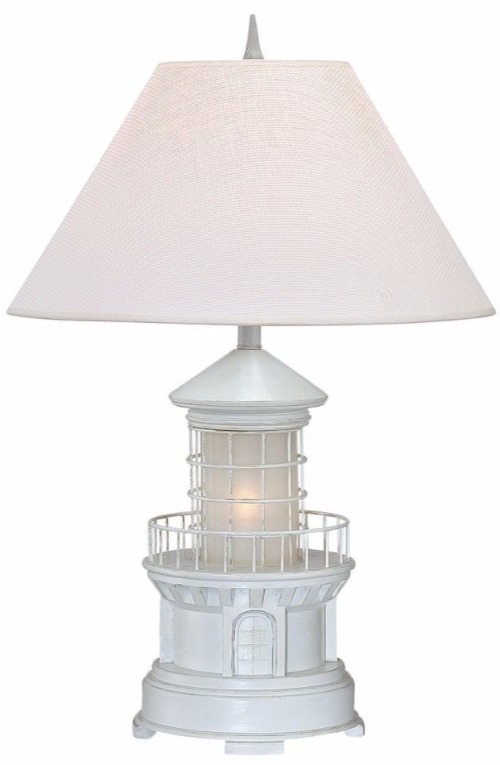 White Lighthouse Table Lamp