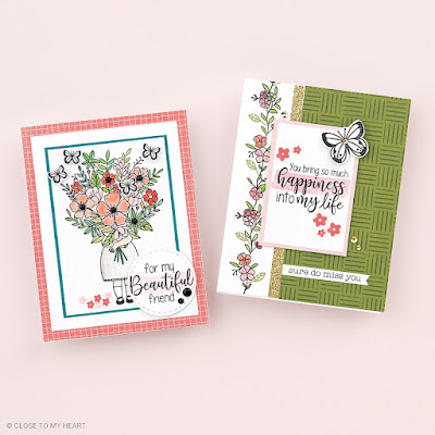 cards created with For My Beautiful Friend (CTMH July 2020 SOTM)