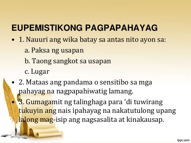 eupemistikong pahayag - philippin news collections