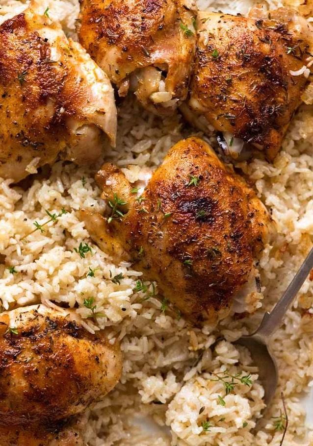 Oven Baked Chicken and Rice | BEST COOKING RECIPES