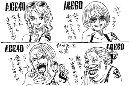 Kocak! Beginilah Tampilan Nami One Piece Usia 40 dan 60 Tahun