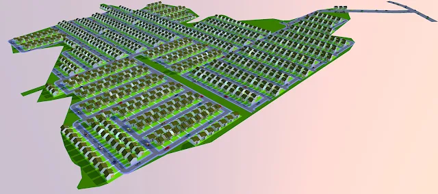 buat site plan perumahan