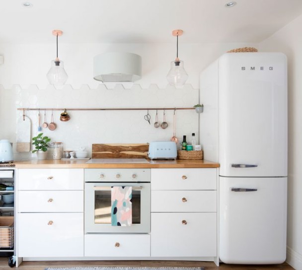 kitchen backsplash with white cabinets pictures