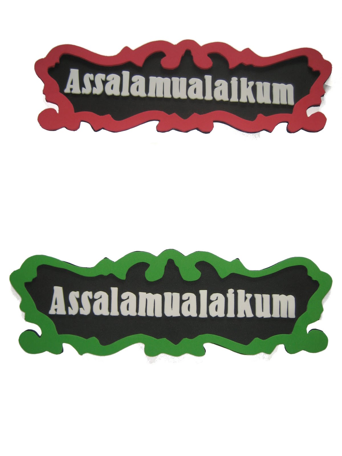 Foam Sticker Assalamualaikum