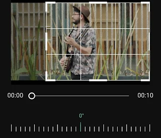 how to crop video frame on android