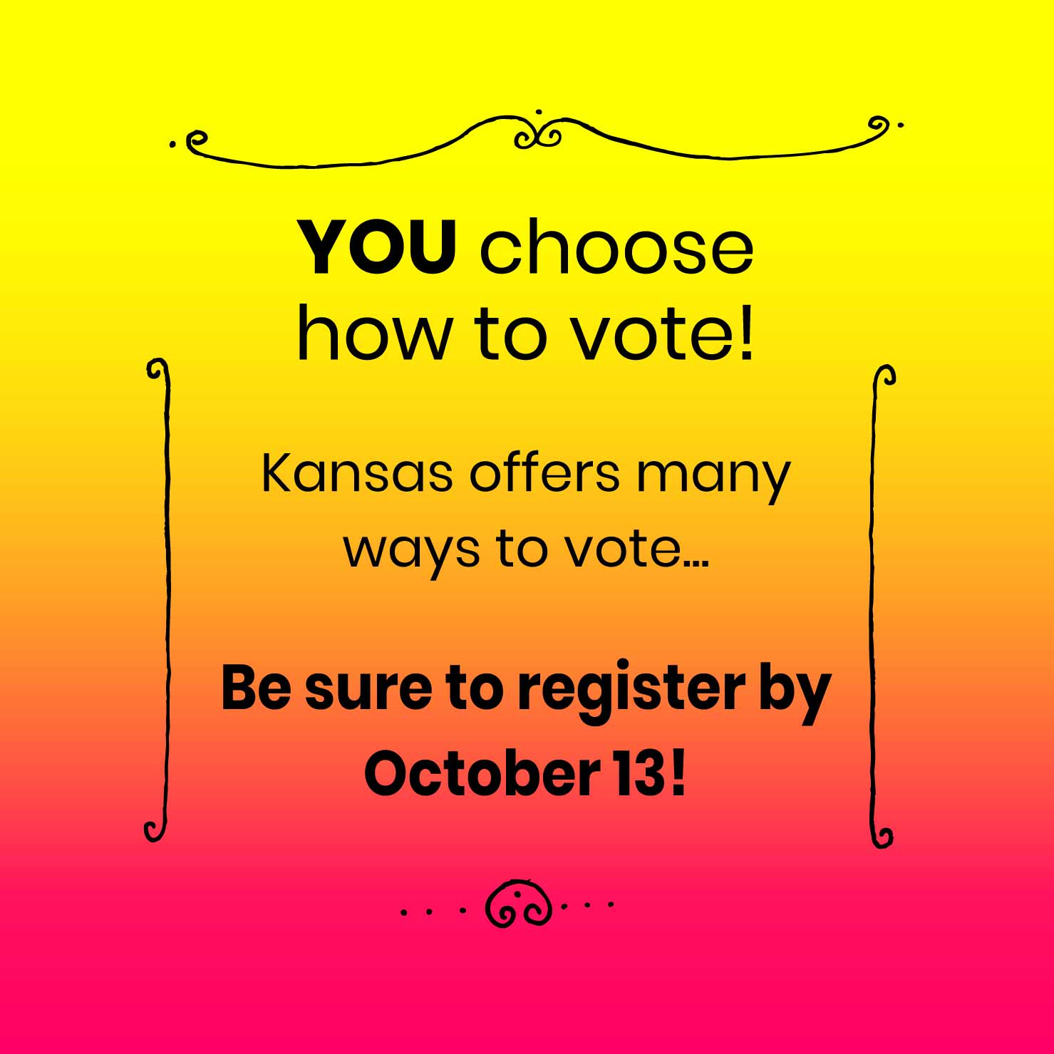 How to vote in Kansas!