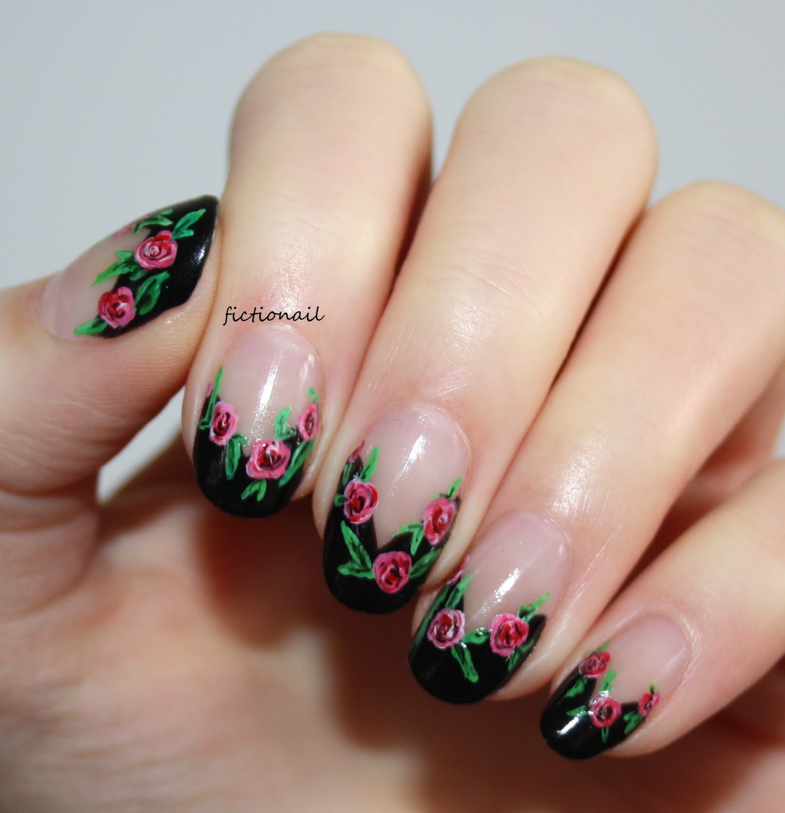 Negative E Rose Nails